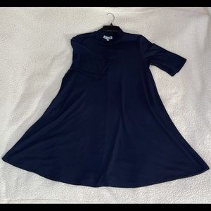 🤍Ribbed Navy Swing Dress🤍